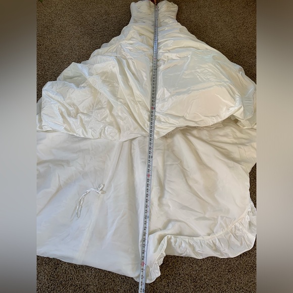 ▶️ justin alexander wedding dress 8 Swarovski crystals lace up back train 8300 - Picture 9 of 16